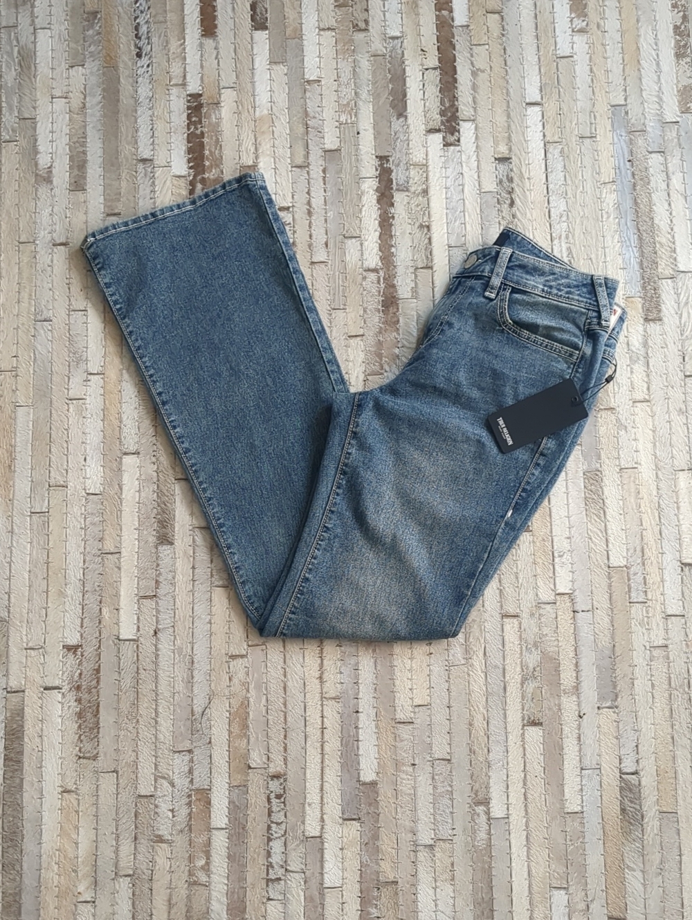 True Religion Women's 29 Becca Mid Rise Bootcut Denim Jeans NWT